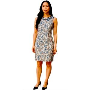 Ann Taylor Women’s Multicolored Floral Sleeveless Sheath Dress Size 8